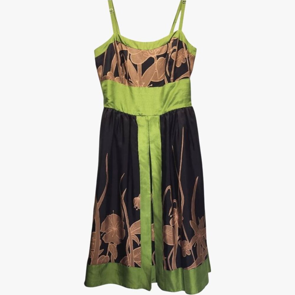 Anthropologie Hype 100% Silk Dress w/pockets SMALL Wedding Cocktail